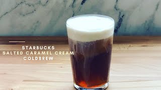 Starbucks Salted Caramel Cream Cold Foam Cold Brew [upl. by Cindy]