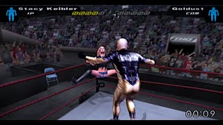 HCTP Stacy Keibler vs Goldust Full Match here comes the pain wwe smackdown raw shattered dreams [upl. by Jaquenette]