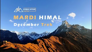 Mardi Himal Trek December Trek  4 days  itinerary [upl. by Ru]