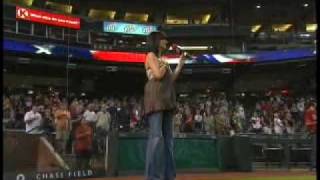 Whitney Steele Sings National Anthem Arizona Diamondbacks Chase Field [upl. by Nylidam]