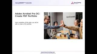 Create PDF Portfolio  Adobe Acrobat Pro DC  Savvy Training and Consulting [upl. by Harley]