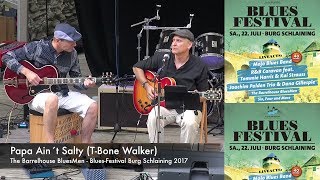 PAPA AINT SALTY TBone Walker Cover Blues Festival Burg Schlaining 2017 The Barrelhouse BluesMen [upl. by Christmas]