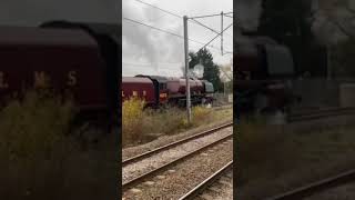 6233 duchess of Sutherland with a railtour [upl. by Damian795]