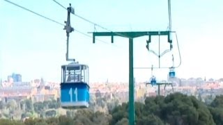 El cielo de Madrid desde un Teleférico que se moderniza [upl. by Ymarej]