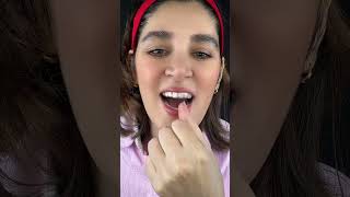 Temporary teeth repair 20dollar for tips Gape teeth fixing part2 after fillfixed🦷beadkittooth [upl. by Perreault865]