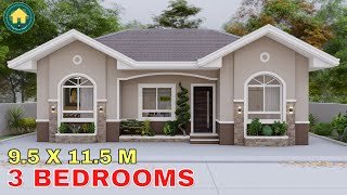 3 Bedroom Simple House Design Idea 100 sqm [upl. by Noelani951]