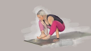 Bhujapidasana during a vinyasa flow with Tereza [upl. by Ahsets]