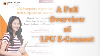 LPU EConnect full walkthrough  Lpu distance education  How to use Lpu EConnect  Full Overview [upl. by Starobin]