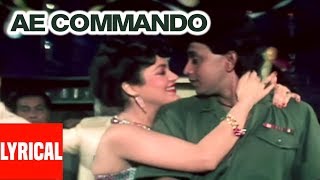 Ae Commando Tumhein Dil Ki Lyrical Video  Commando  Bappi Lahiri  Mithun Chakraborty Mandakini [upl. by Leatrice]