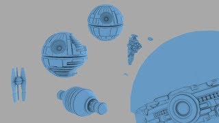 Superweapon Size Comparison  Star Wars Legends and Canon [upl. by Jacquelynn]