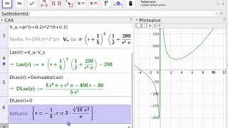 GeoGebra osa 42 Derivaatta ja PK2017 T7 [upl. by Moguel134]