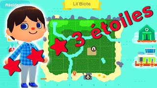 COMMENT AVOIR LES 3 ÉTOILES pour ma NOUVELLE ILE ANIMAL CROSSING NEW HORIZONS ACNH LIVE FR [upl. by Eseuqcaj]