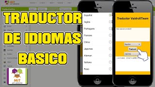 TRADUCTOR DE IDIOMAS BÁSICO  MIT App Inventor 2 [upl. by Isnan724]