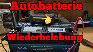 Defekte Autobatterie wiederbeleben kfz Batterien 🔋 aufladen kaputt [upl. by Aserret]