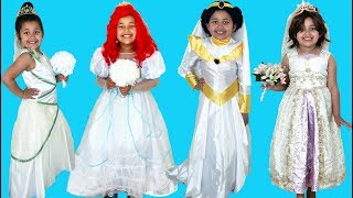 Disney Princess Royal Wedding Halloween Costumes and Toys [upl. by Ransell589]