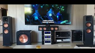 Klipsch 714 3xadvance acoustics onkyo rz830 [upl. by Sokcin377]