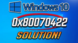 How to Fix 0x80070422 Windows Update  Microsoft Store Error 0x80070422 on Windows 108 [upl. by Ecirahs197]