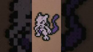 Perler Beads Timelapse Mewtwo  Pokémon Pixel Art [upl. by Maghutte612]