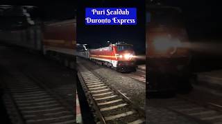 Puri Sealdah Duronto Express WAP4 Engine Please Subscribe to reach 10K subscribers [upl. by Laryssa]