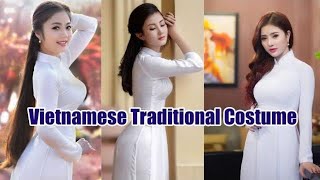 Most beautiful images of Vietnamese Traditional CostumeAo Dai  I know I share [upl. by Jacquelin283]