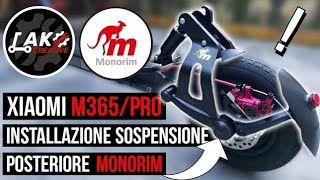 MONTAGGIO ammortizzatore POSTERIORE M365 PRO  M365 by Monoriminstallation suspension for m365pro [upl. by Anwaf874]