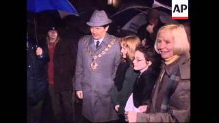 NORTHERN IRELAND BALLYMENA LOYALISTS PICKET CATHOLIC CHURCH [upl. by Enoch712]