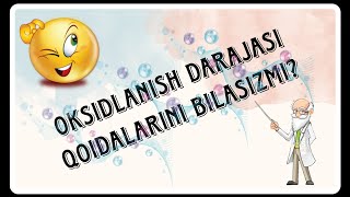 Oksidlanish darajasi qoidalarini bilasizmi [upl. by Aleak]