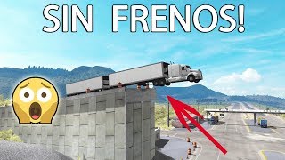 Probando rampa de frenado SALE MAL y muchos pueblos  Mapa Mexico  Peterbilt 579  ATS [upl. by Euqnimod]