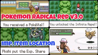 How To Get ExpShare PokeVial And Infinite Repel In Pokemon Radical Red v30 [upl. by Oniliuqnart]