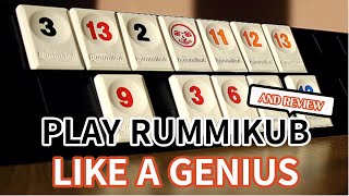 PLAY RUMMIKUB LIKE A GENIUS 103 AND REVIEW rummikub boardgame games [upl. by Nafets]