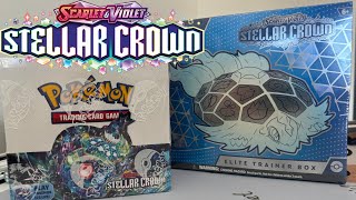 STELLAR CROWN OPENING 45 PACKS gifted by pokemon [upl. by Gelya370]