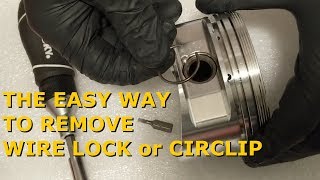 Removing Piston Circlip or Wire Lock  Eclipse2GBuild [upl. by Athal943]