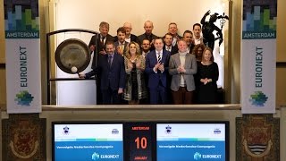 Verenigde Nederlandse Compagnie viert overname door opening van de beurs [upl. by Saba]