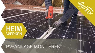 PV Anlage montieren  Aufdachmontage selber machen [upl. by Kilk575]