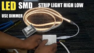 How to Install Dimmer Switch for LED Smd Strip Lights Any Lights Low High Urdu Hindi [upl. by Cyprus]