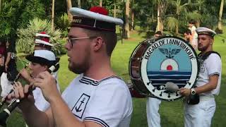 French Navy Bagad de Lann Bihoue Bagpipe Band [upl. by Ahsirkal]