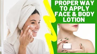 THE RIGHT WAY TO APPLY FACE amp BODY LOTION CREAM amp BUTTER  WHY SKINCARE PRODUCTS DONT WORK [upl. by Ardme280]