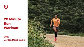 20Minute Run Interval Training with Jordan Marie Daniel  lululemon [upl. by Dedie]