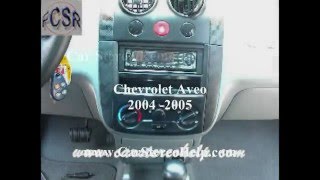 Chevrolet Aveo Stereo Removal  Aftermarket Installation 2004  2005  Car Stereo HELP [upl. by Berthe532]