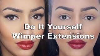 Do It Yourself Wimper Extensions  Beauty Hack [upl. by Grounds]