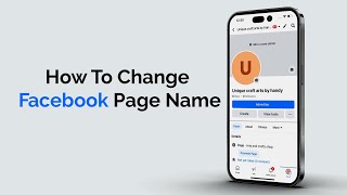 How To Change Facebook Page Name [upl. by Aicilak]