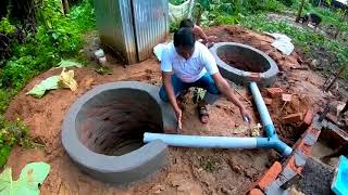 Construction of Twin Leach Pit Toilet at Sepahijala District Tripura [upl. by Eihctir495]