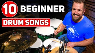 10 Beginner Drum Songs  Go From “No” To “Pro” [upl. by Hirschfeld925]