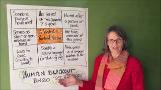 Group Energizer Blackout quotGet to Know Youquot Bingo [upl. by Corabella]