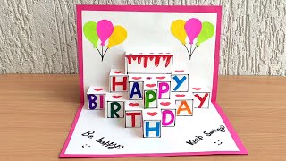 8 Easy amp Beautiful white paper Handmade Happy Birthday Greeting Card making 2024DIY Birthday Card [upl. by Attey]