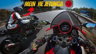 Honda Fireblade 1000rr sp2 VS BMW S1000RR PRO  Republic Day Ride  Wheeliesins [upl. by Kcor]