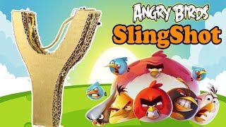 Diy Angry Birds Slingshot From Cardboard  How To make Simple Slingshot At Home [upl. by Tiebold]