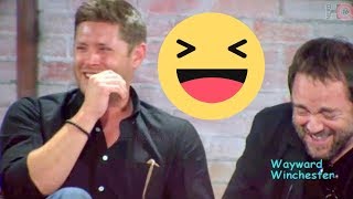 Jensen Jared amp Mishas HILARIOUS Mark Sheppard Impression amp Mark LOSES IT [upl. by Higley919]