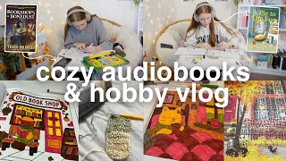 listening to cozy audiobooks while completing hobbies 🎧🍂  coloring puzzle amp crocheting [upl. by Clift]