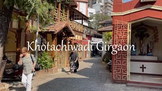 Khotachiwadi 4K  Walking Tour  खोताचीवाडी  Girgaon Mumbai  Village [upl. by Ailongam]